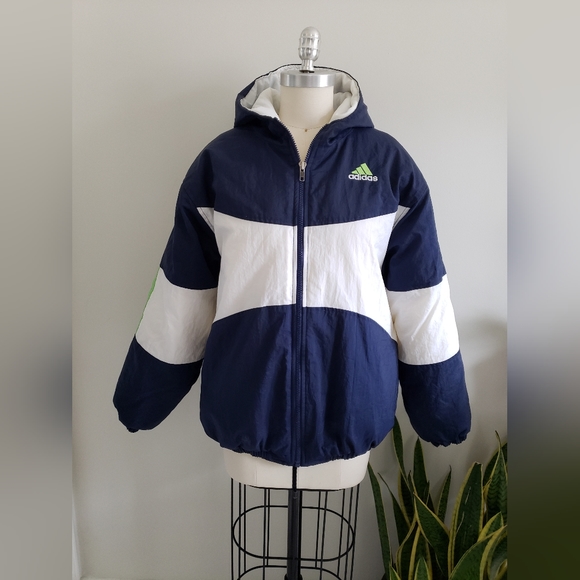 LATE 90s oversized Adidas puffy coat - Picture 1 of 5